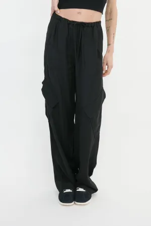 PIA TAILORED FLUID PANTS WITH POCKETS