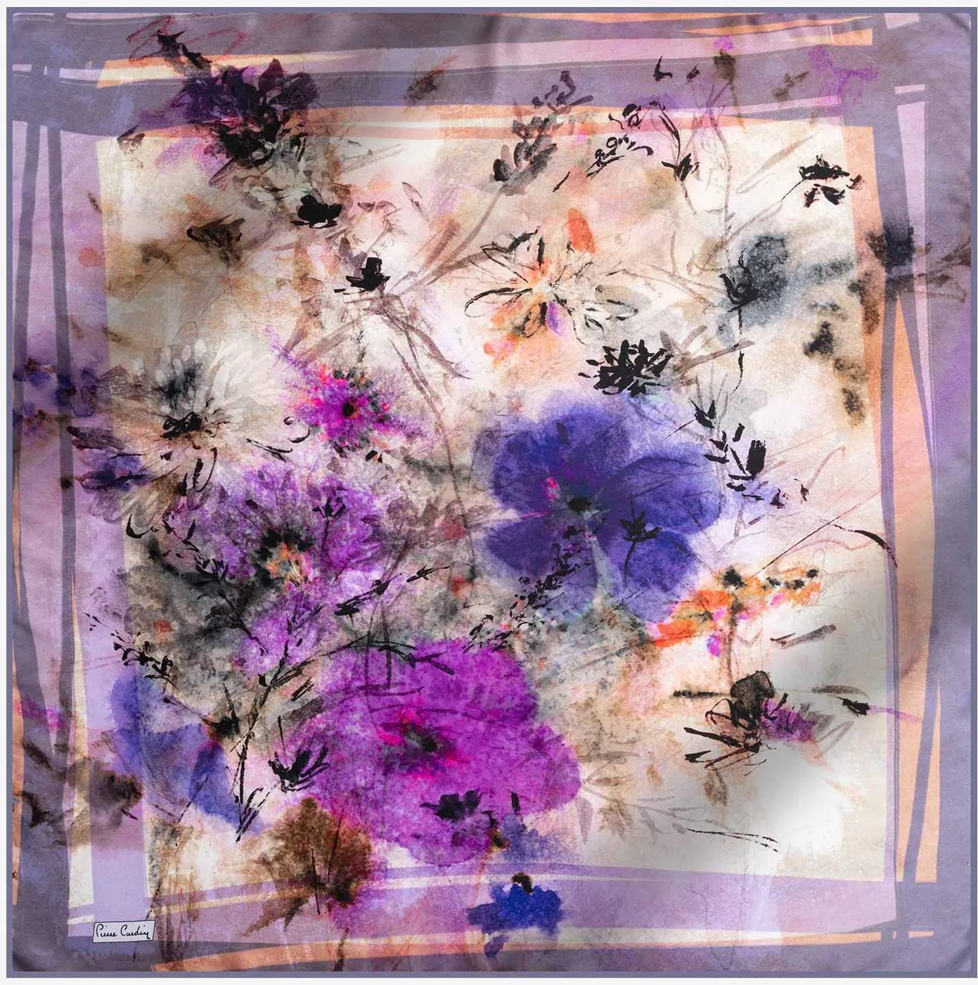 Pierre Cardin Diana Silk Scarf No. 92