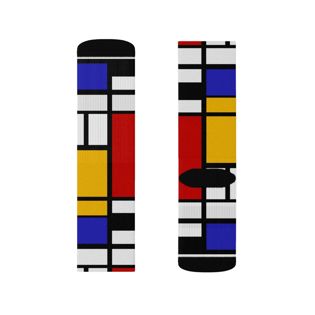 Piet Mondrian - Composition with Red, Yellow, and Blue - 1942 Artwork Socks