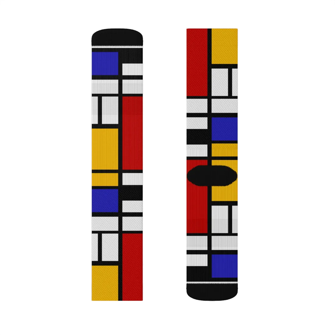 Piet Mondrian - Composition with Red, Yellow, and Blue - 1942 Artwork Socks