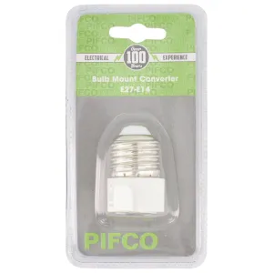 PIFCO ELA1172 Bulb Mount Screw Converter E27-E14