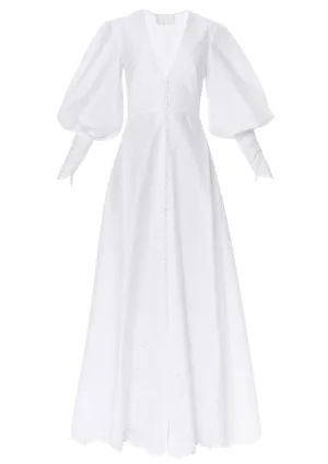 Pimelea Buttoned Cotton Maxi Dress