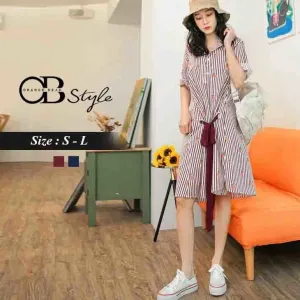 PINEAPPLE STRIPE DRESS