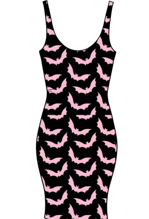 Pink Bats Adult Bodycon