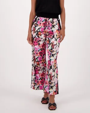 Pink Bloom Relaxed Fit Pull On Pant