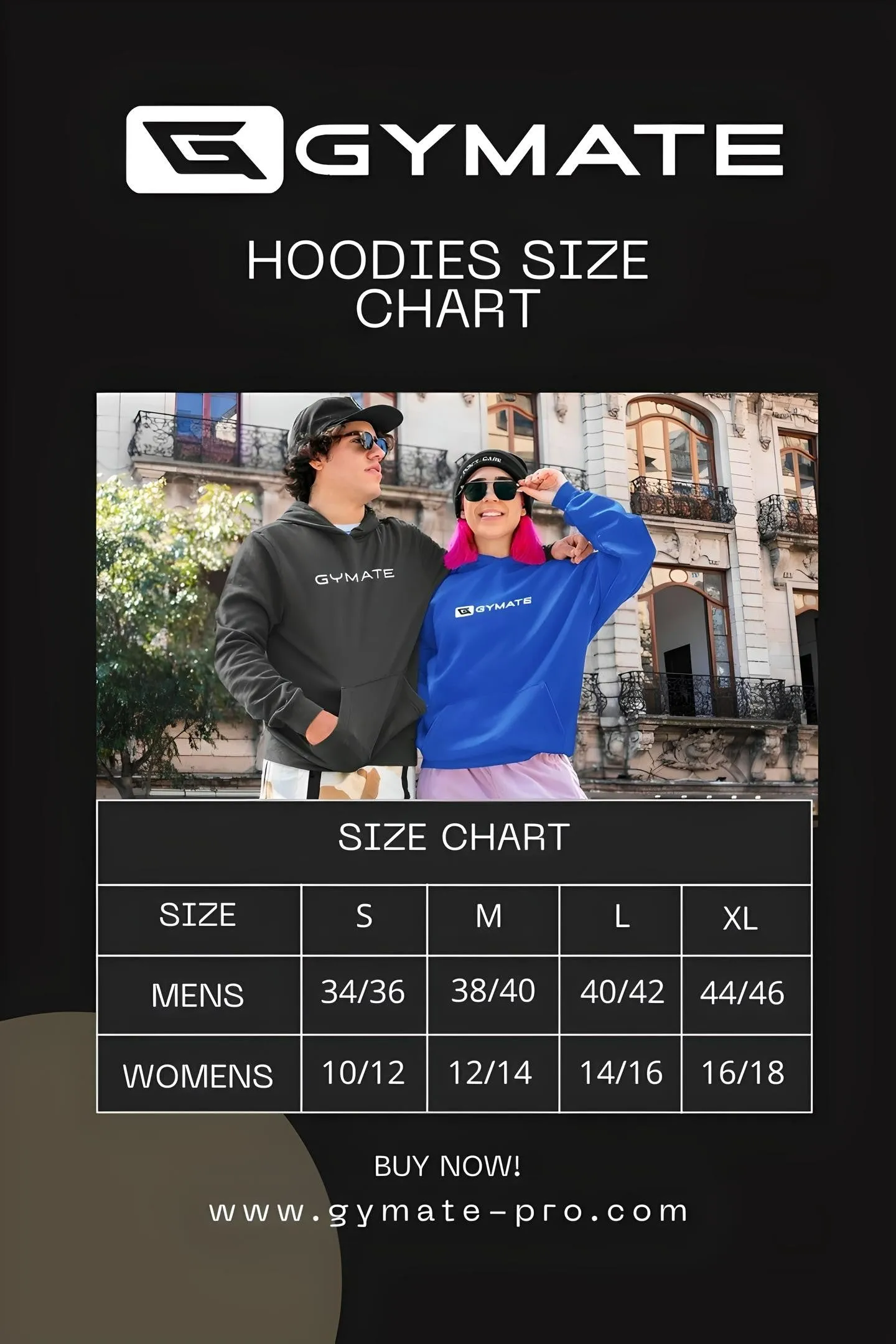 Pink Hoodies Mens Designer Gymate Original [large logo]
