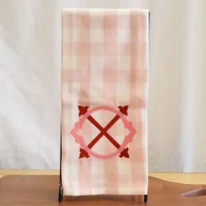 Pink Plaid XO Hand Towel