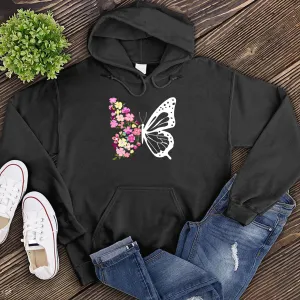 Pink Spring Flowers Butterfly Hoodie