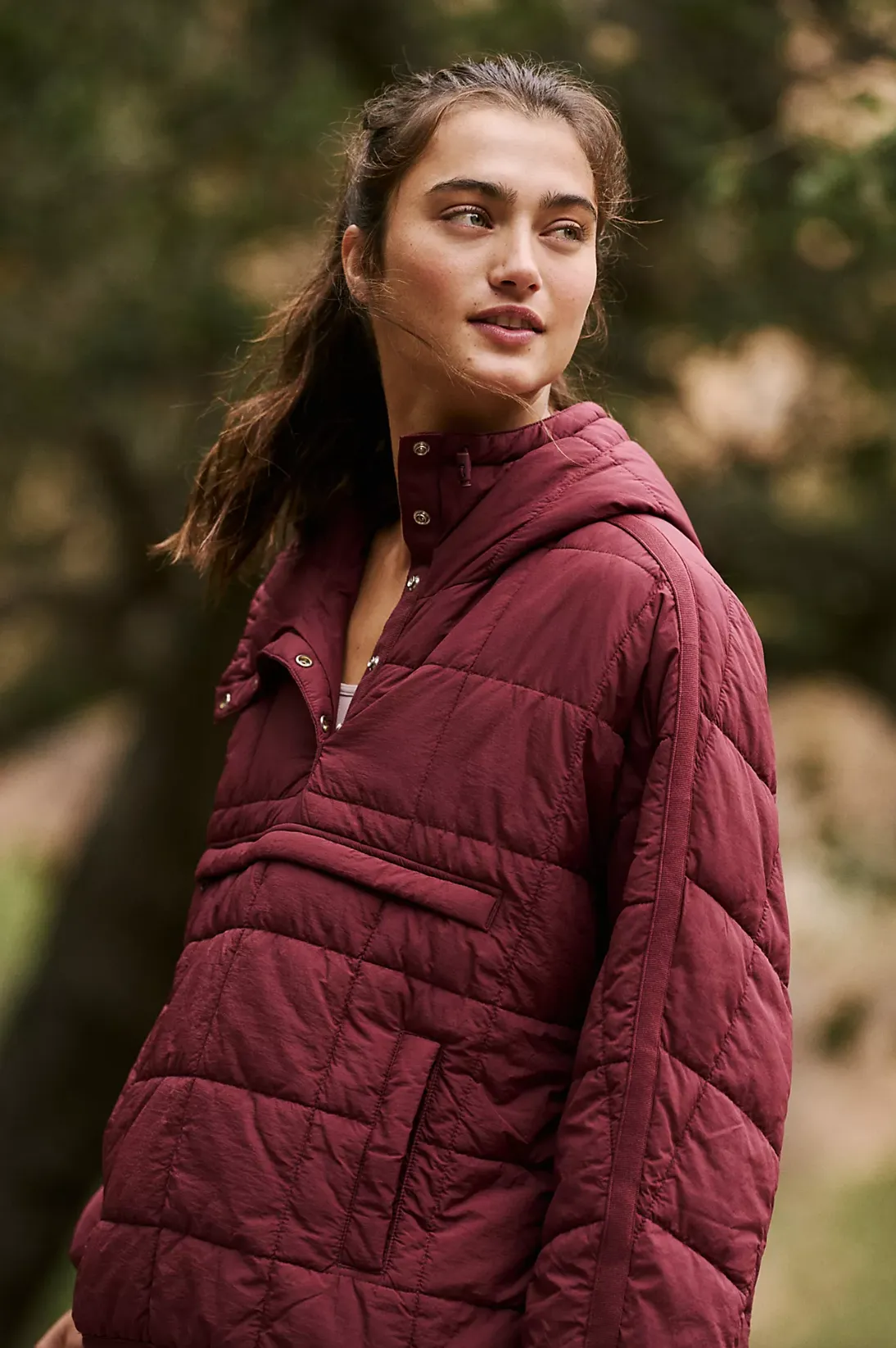 Pippa Packable Pullover, Jasper