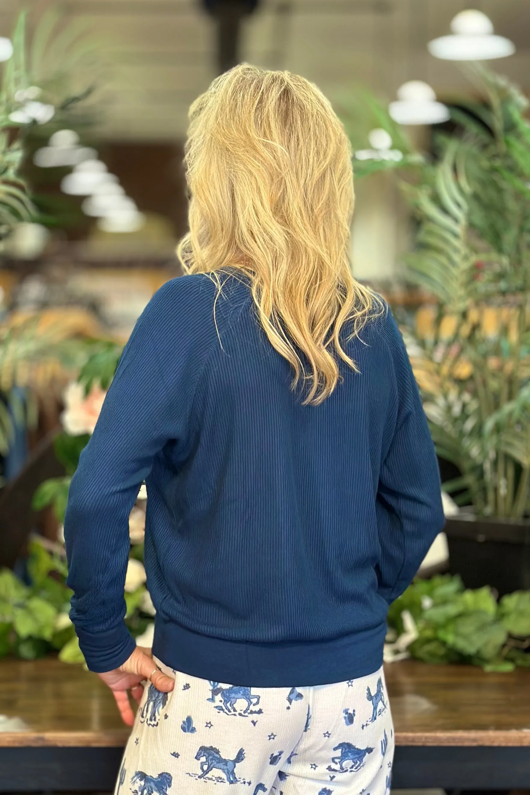 PJ Salvage Textured Essentials Long Sleeve Top