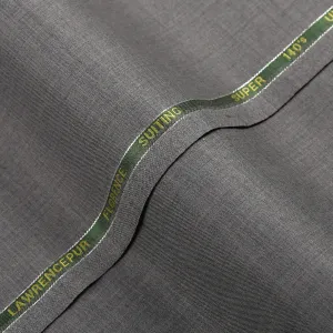 Plain-Silver Grey, S 140s Pure Wool, Florence Suiting Fabric
