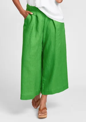 Pleated Pant - Wide Leg Linen Pants - FINAL SALE