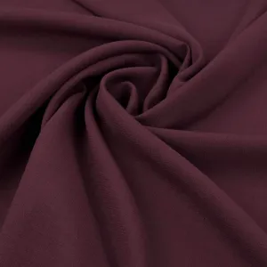 Plum Double Weave Crepe Fabric 97077