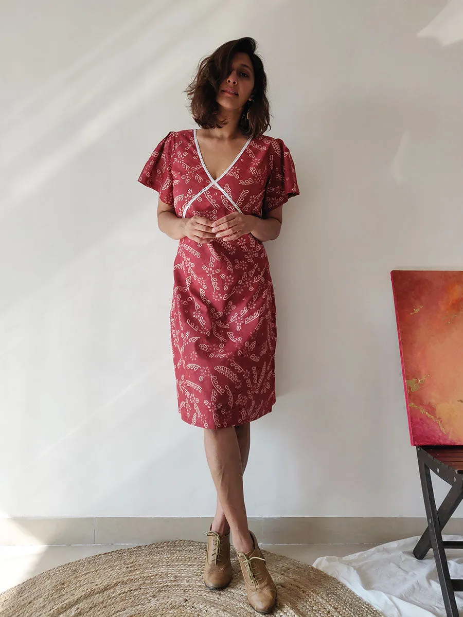 Plum Sheath Dress