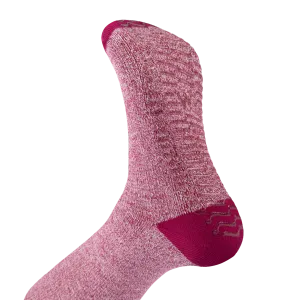Plum Twist - Grip Socks - Wide Calf - 3 Pack