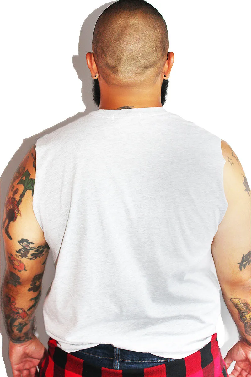 PLUS: Diet Cock Sleeveless Tee-Grey