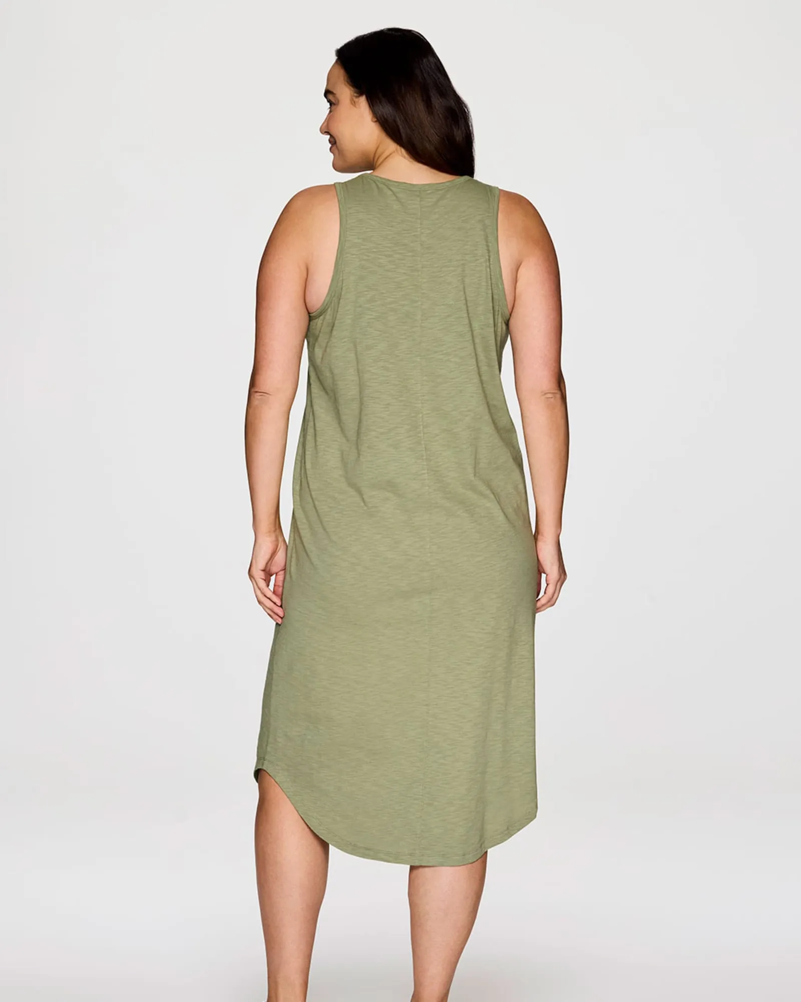 Plus Weekender Midi Tank Dress | Olive