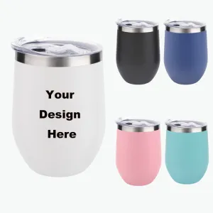 POD Personalized Stainless Steel Insulated Wine Tumbler Souvenir Gifts for Friends And Families