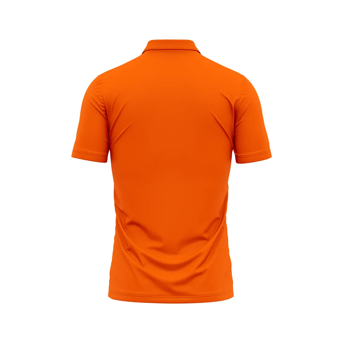 Polo Neck Printed Jersey Orange Design 13