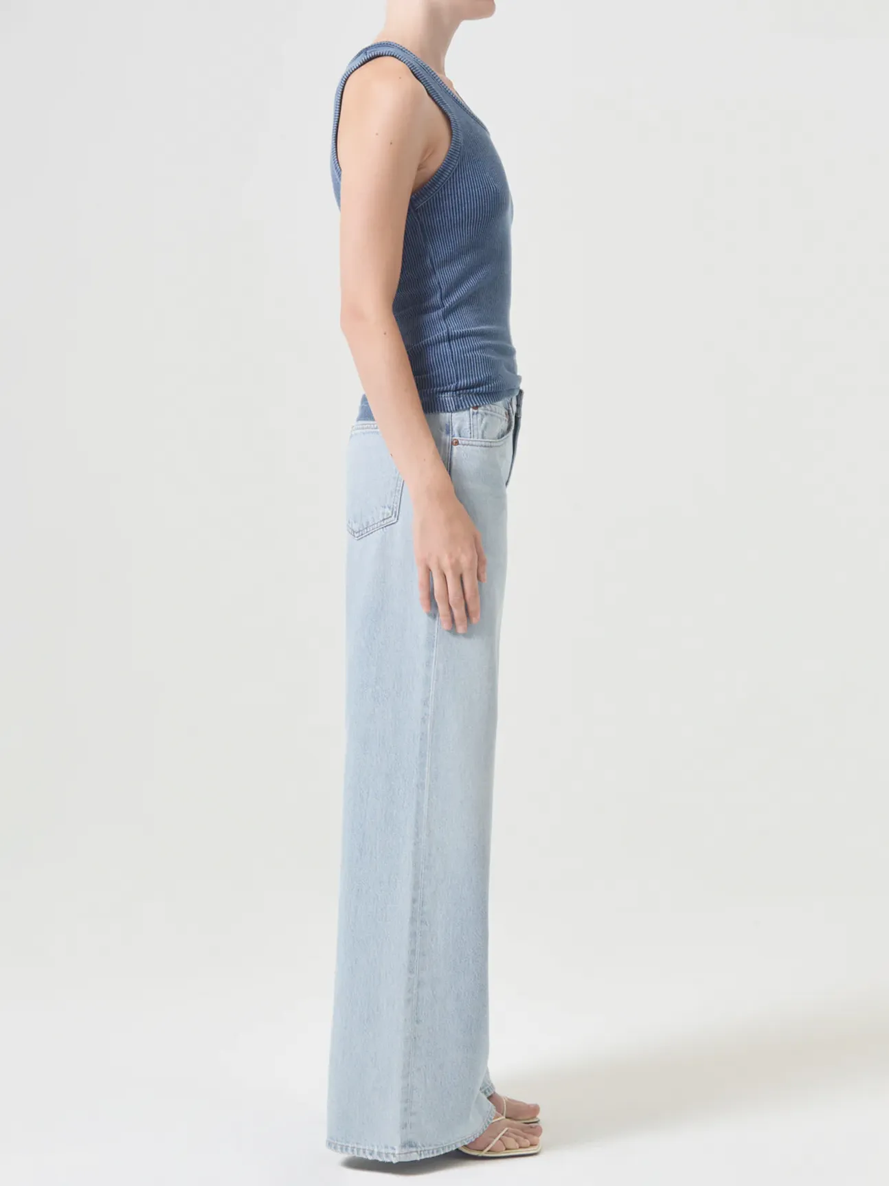 Poppy Tank in Indigo