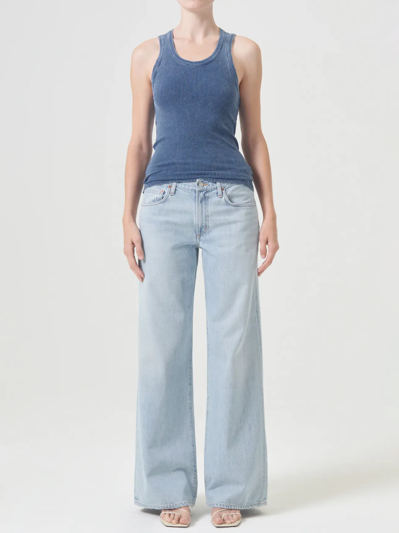 Poppy Tank in Indigo
