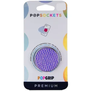 PopSockets PopGrip Stand & Grip with Swappable Top - Iridescent Snake Gold Pink