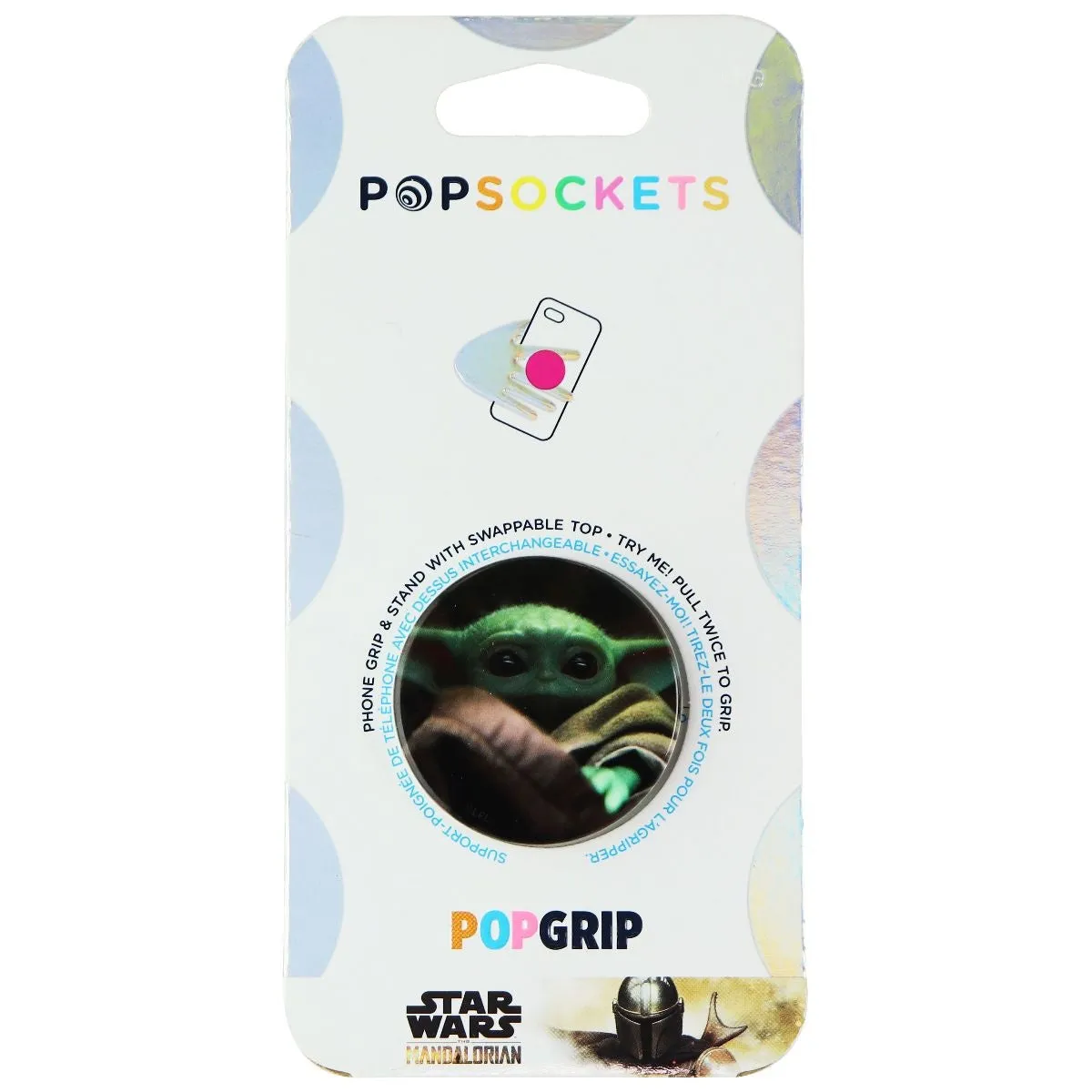 PopSockets PopGrip Stand & Grip with Swappable Top - Star Wars The Child