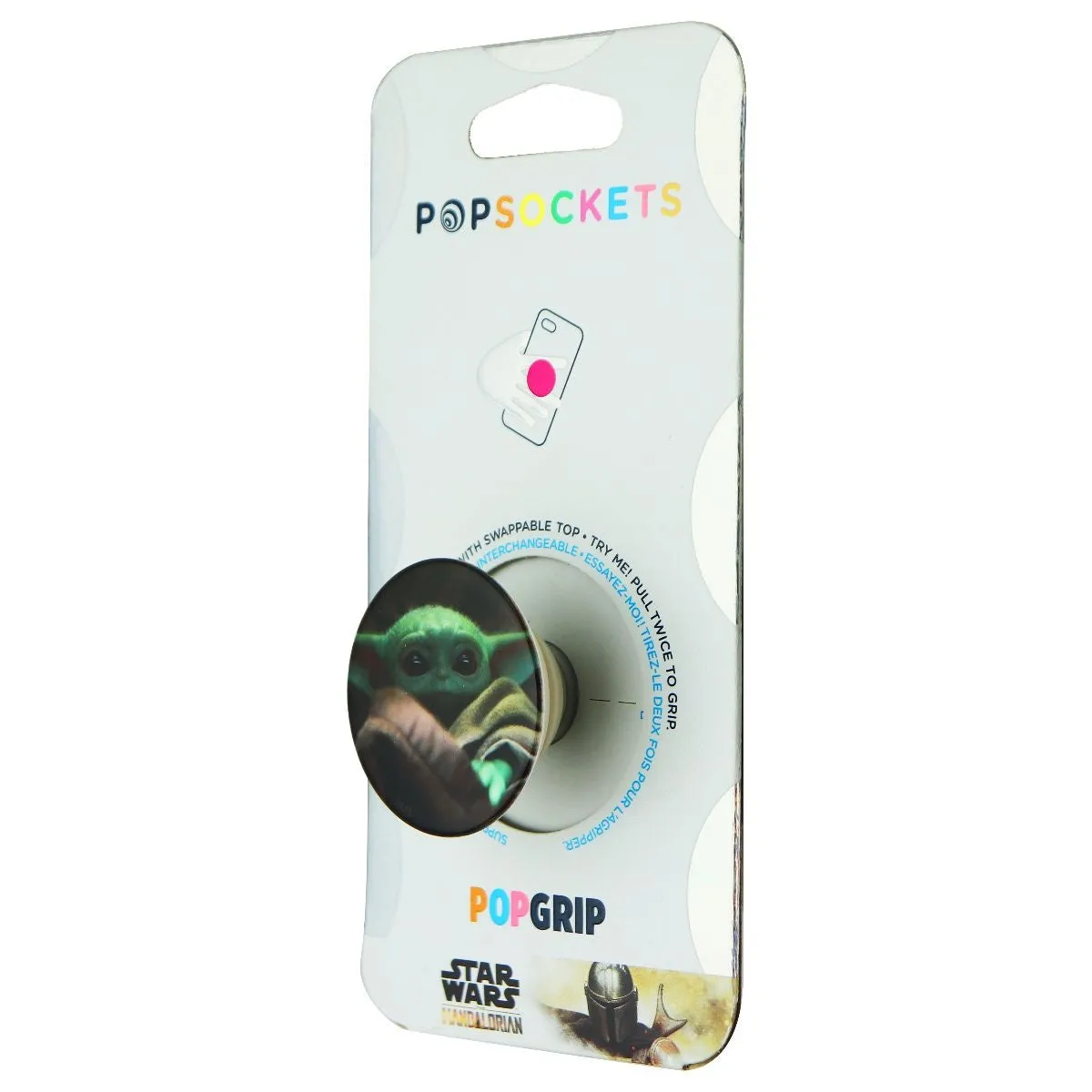 PopSockets PopGrip Stand & Grip with Swappable Top - Star Wars The Child