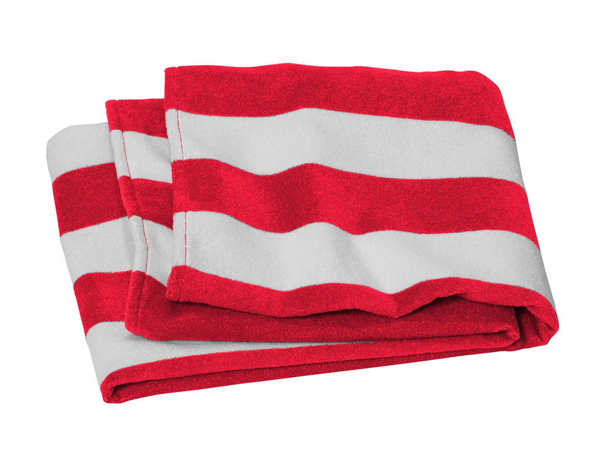 Port Authority Value Cabana Stripe Beach Towel