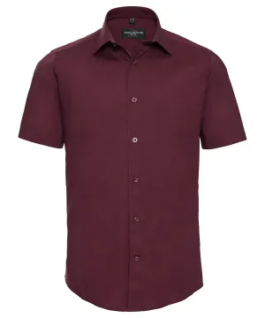 Port - Short sleeve easycare fitted shirt
