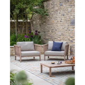 Porthallow Armchair and Table Set | Natural