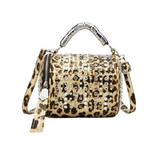 Pre Order:  Classic Handmade Rhinestone Cylinder Shoulder Bag