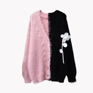 Pre Order:  Single Flower Fluffy Sweater