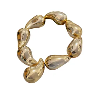 Pre Order:  Water Droplet Balloon Love Metal Elastic Bracelet