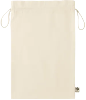 Premium large organic drawcord gift bag
