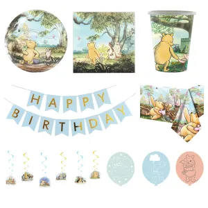 Premium Pooh Bear Party pack for 10 - SAVE 10%