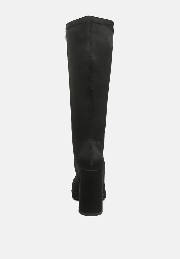 Presto Stretchable Satin Long Boot