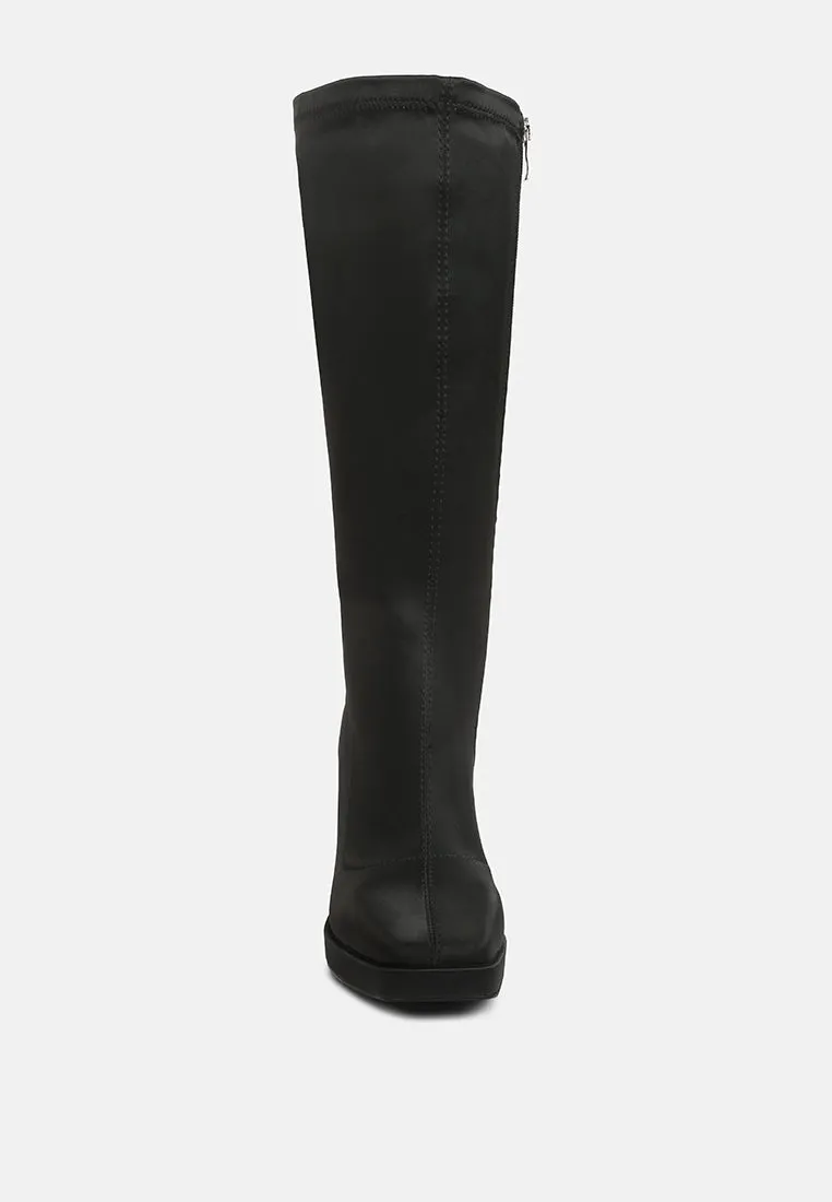 Presto Stretchable Satin Long Boot