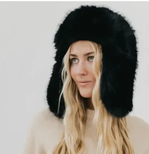 Pretty Simple Bomber Hat-Black