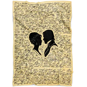 pride and prejudice Vintage Book Page Fleece Blanket