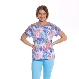 Printed Tee by Café Latte - Ocean Palms