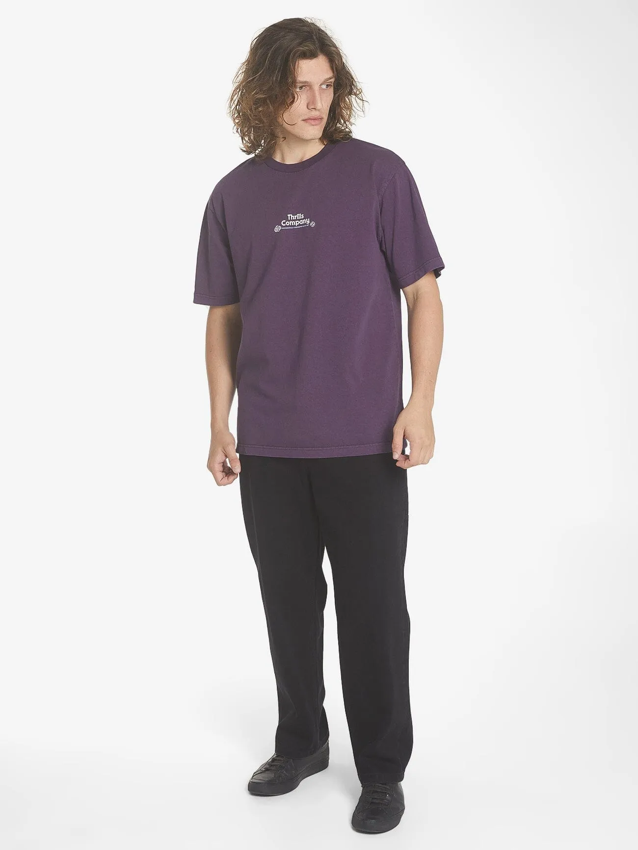 Professional Peace Oversize Fit Tee - Purple Pennant