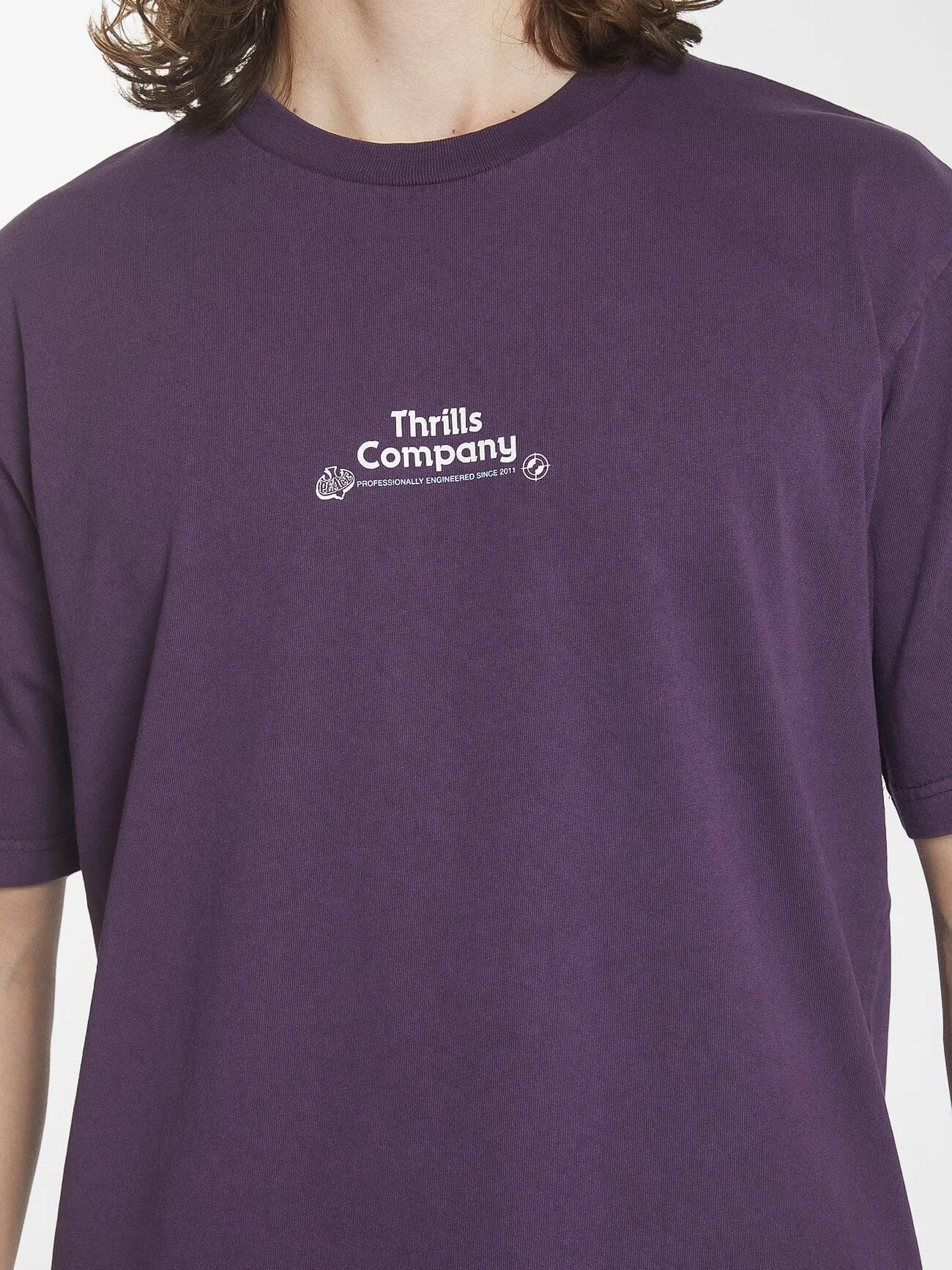 Professional Peace Oversize Fit Tee - Purple Pennant