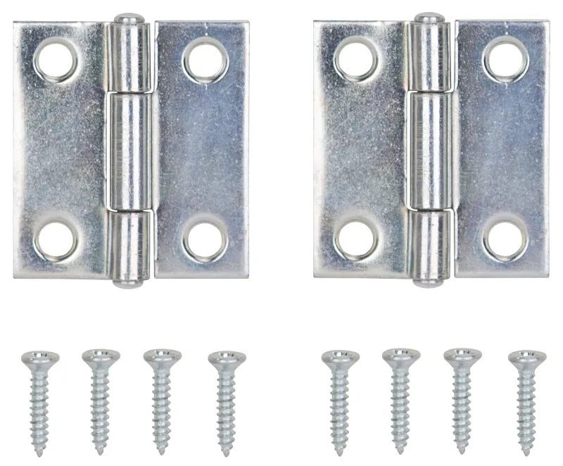 ProSource LR-048-PS Cabinet Hinge, Steel, Zinc, Fixed Pin, 180 deg Range of Motion, Full Mortise Mounting, 7 (Pair) lb :CD 2: QUANTITY: 1