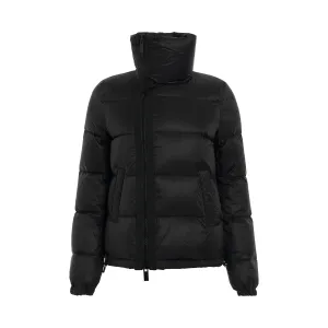 Puffer Zip Jacket in Black