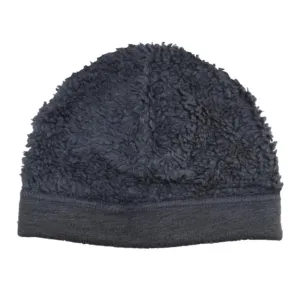 Puffin Gear Organic Cotton Sherpa Beanie - Charcoal (6M, 3-6 Months)