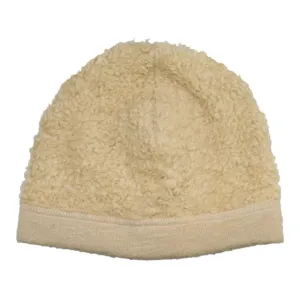 Puffin Gear Organic Cotton Sherpa Beanie - Natural (6M, 3-6 Months)