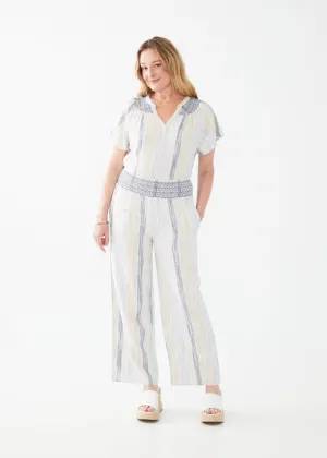 Pull-On Linen Blend Pants