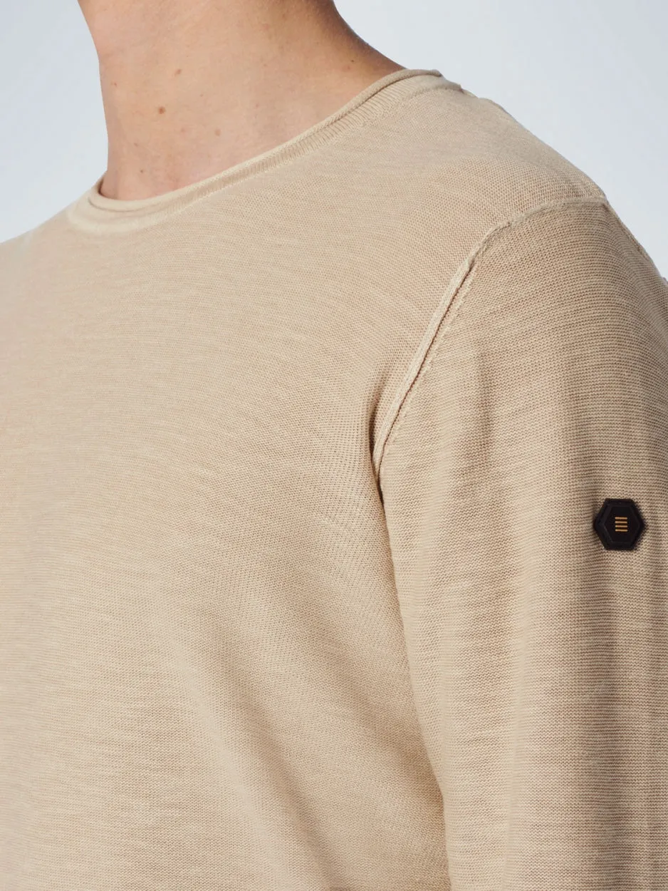 Pullover Crewneck Garment Dyed   Stone Washed | Sand