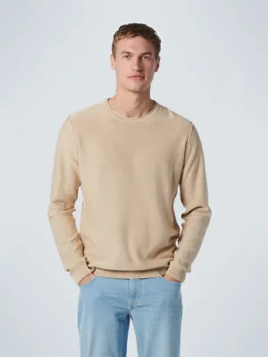 Pullover Crewneck Garment Dyed   Stone Washed | Sand